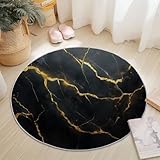 Photo Gallery tappeto salotto rotondo diametro 100 cm, moderno marmo linea stampa antiscivolo tondo moquette, soggiorno bambini camera,cucina,bagno,domestica decor tappeti oro nero Photo Gallery tappeto salotto rotondo diametro 100 cm, moderno marmo linea stampa antiscivolo tondo moquette, soggiorno bambini camera,cucina,bagno,domestica decor tappeti oro nero