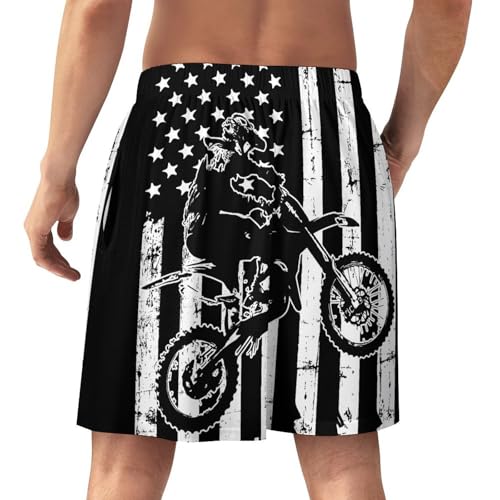 Motocross Dirt Bike Men's Lounge Shorts Pajama Bottom Sleep Pants Loungewear Swimming Trunks3