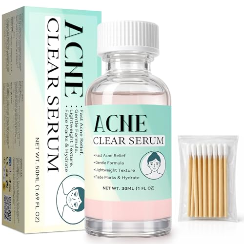 Acne Treatment Serum Powerful Spot Treatment for Face Drying Lotion Face Serum for Acne and Blemishes Reduces Excess Oil Especially for Acne Prone and Oily Skin