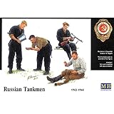 Masterbox 1/35 Scale Russian Tankmen, 1943-1944 - Juego de construcción de modelo de plástico # 3535