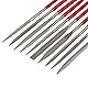 AUTOUTLET Fliesenzange, Hartmetall Mosaikzange mit 10x Mini Diamond Files Set, YG8 Rad Klingen Schneiden Glas Fliesen Keramik Cutter Nipper DIY Werkzeuge für Bodenschneiden, Besäumen, Schleifen