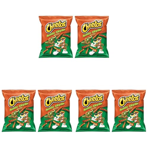 Image of Cheetos Cheddar Jalapeno Crunchy Chester Cheetah, 2 x 226.8 g (Pack of 3)