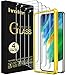 ivoler 4 Stück Schutz Glas für Samsung Galaxy S21 FE 5G / 4G (Nicht für Samsung Galaxy S21), Schutzfolie Mit Positionierhilfe, 9H Härte, Anti-Kratz, HD Klar, Anti-Bläschen