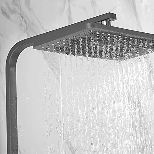 Ensemble de mitigeur de douche gris complet avec robinet mural - 5