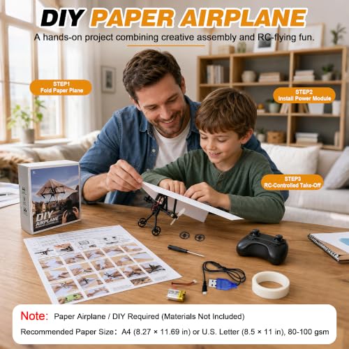 Image of DIY RC Paper Airplane Kit for Hobbyists, Pilots & Beginners