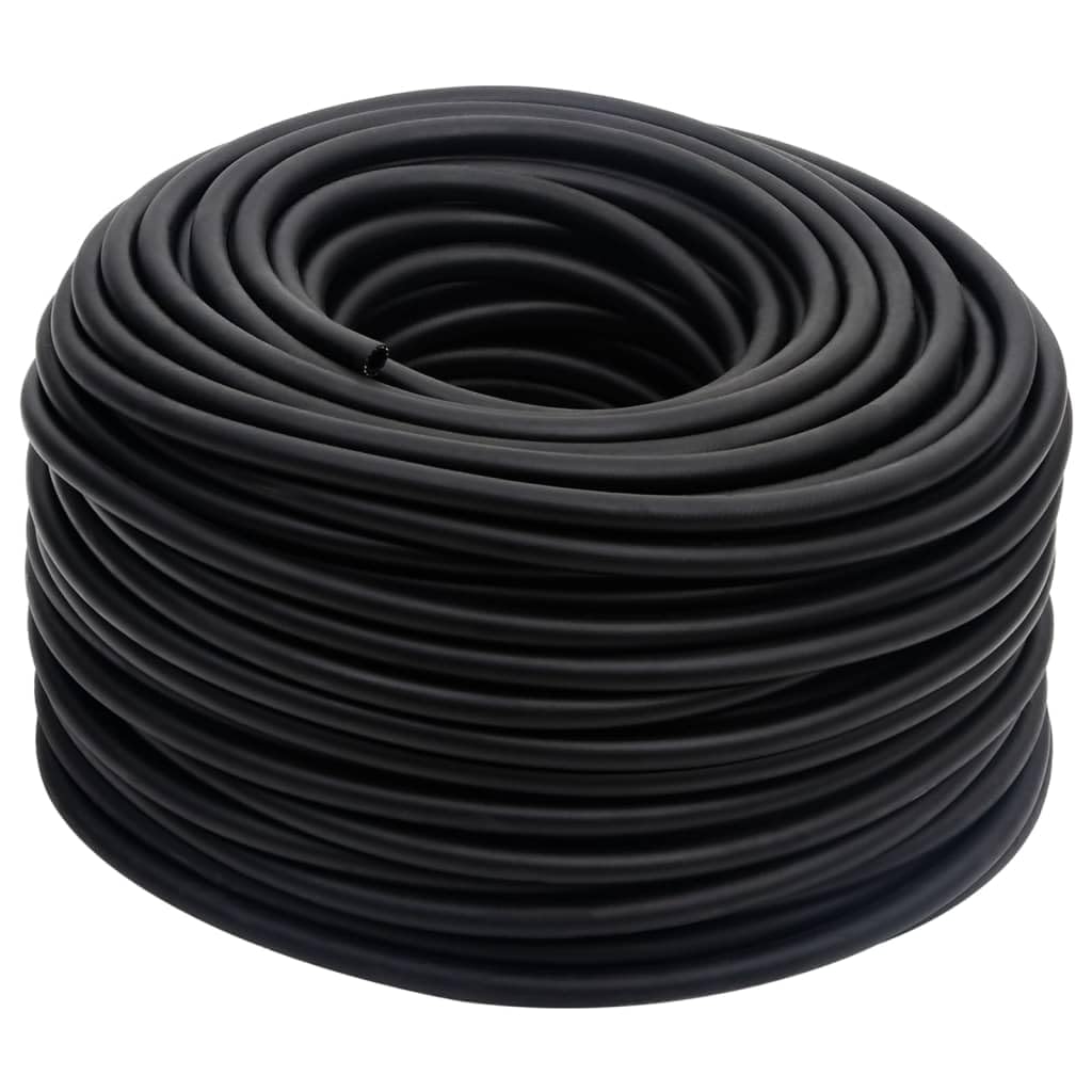 vidaXL Manguera de Aire Híbrida, Manguera Neumática, Manguera Resistente al Aceite Abrasión, Herramienta para Compresor, Caucho PVC Negro 15 mm 100 m