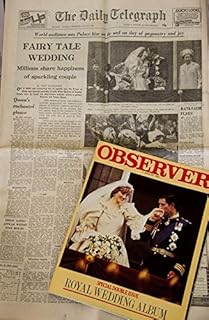 Home Comforts Historic Royal Charles Newspaper Diana Wedding-20 Inch By 30 Inch Laminated Poster With Bright Colors And Vivid Imagery-Fits Perfectly In Many Attractive Frames