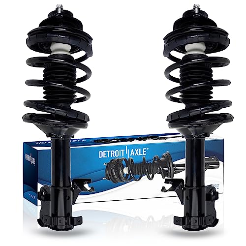 Image of Detroit Axle - Pair Front Struts for 1993-1999 Nissan Altima 2 Ready w /Coil Spring Assembly 1994 1995 1996 1997 1998 Replacement Suspension Complete Shocks Assembly