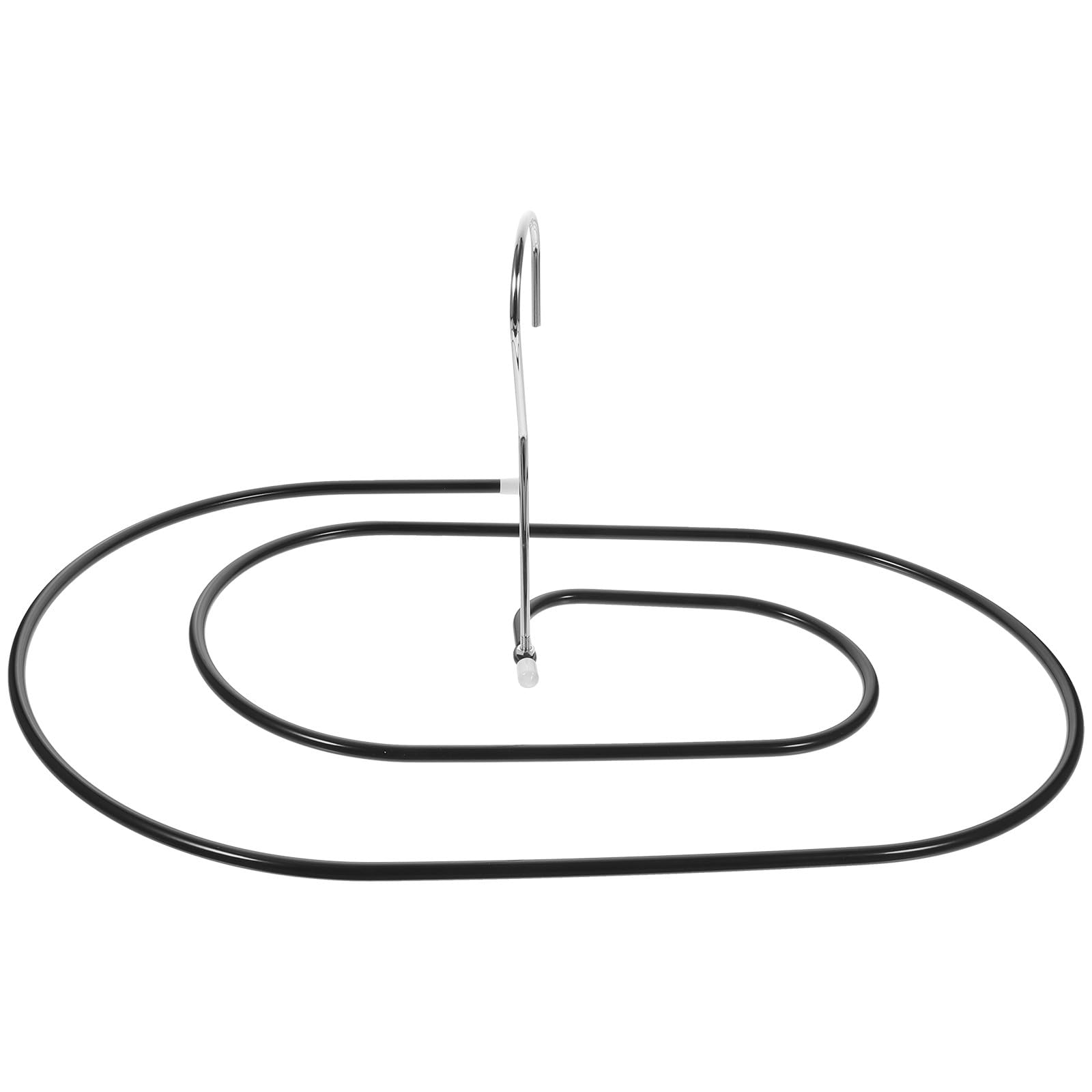 Cintre pour séchage de couettes en acier noir spirale robuste
