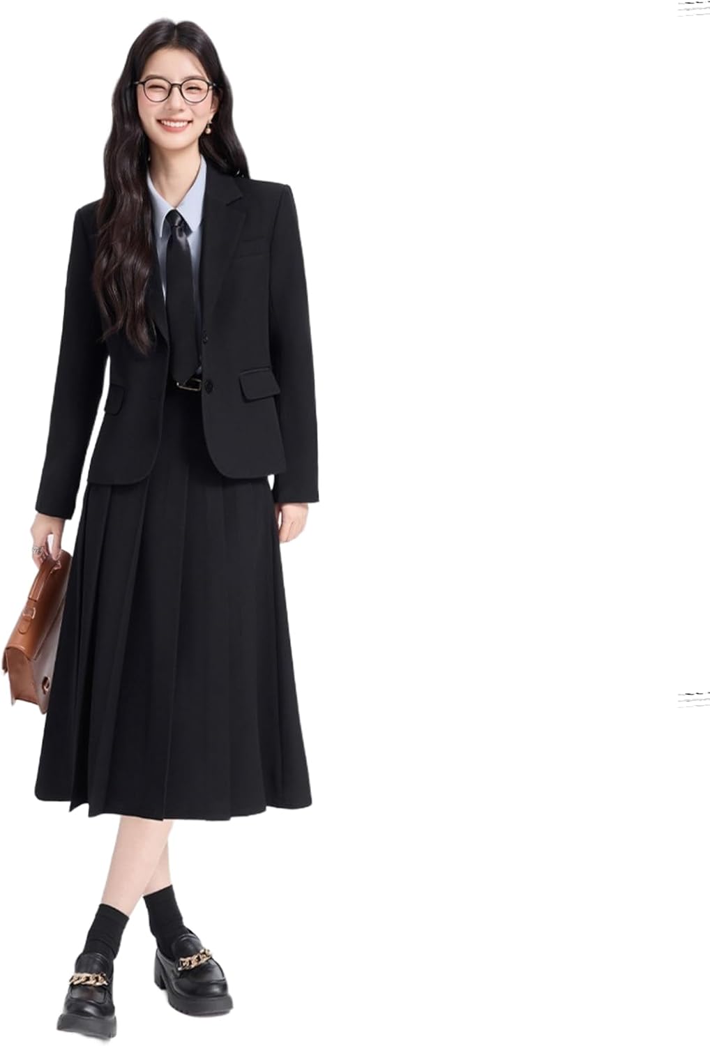 Women's Blazer and Skirt Set for Hostess Formal Office Workwear