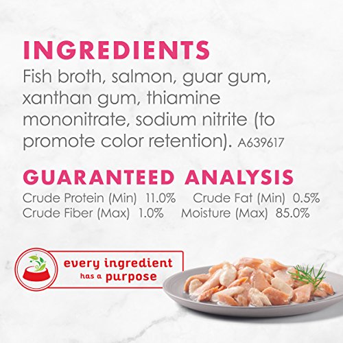 Purina Fancy Feast Wet Cat Food Complement, Appetizers Steamed Wild Alaskan Salmon In Delicate Broth - (10) 1.1 Oz. Trays #TOP5