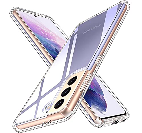 NWNK13 for Samsung Galaxy S21 5G Crystal Clear Case, Anti-Yellowing Shockproof Soft Slim Fit Transparent Protective TPU Silicone Bumper Case Cover for Samsung S21