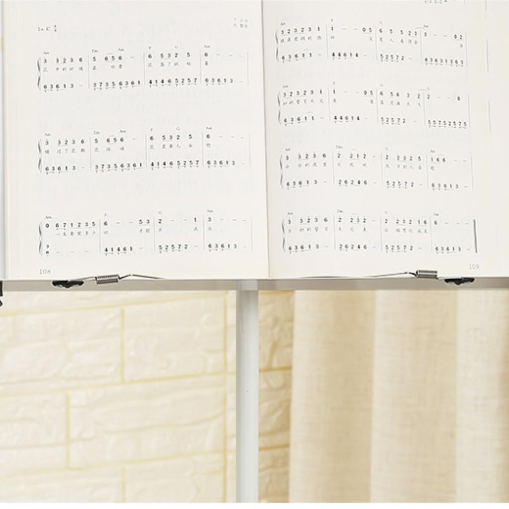 Pupitre Pupitre De Musique For Guitare Pupitre De Musique Portable Pupitre De Musique For Guitare Pupitre De Musique Pliable For Violon Guzheng Pupitre De Musique For La Maison Pupitre Musique(White)