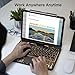 Uminy iPad Keyboard Case for 2024 M4 iPad Pro 11 inch, Magic Wireless Keyboard with Trackpad 7 Color Backlit, 360° Rotating Stand Transparent Protective Cover with Pencil Holder (Black)