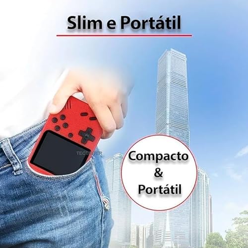 Mini Game Sup Portátil 400 Jogos Super Console Controle Retro - Recarregável Com Saida AV - Video Ga