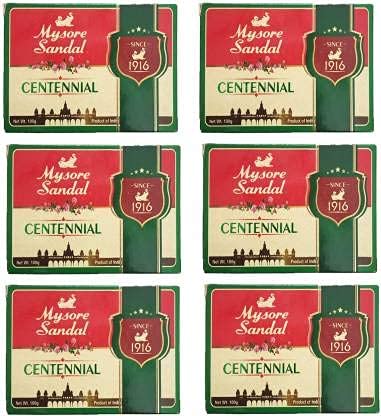 Image of Mysore Sandal 6 Centennial Soap, 100 g