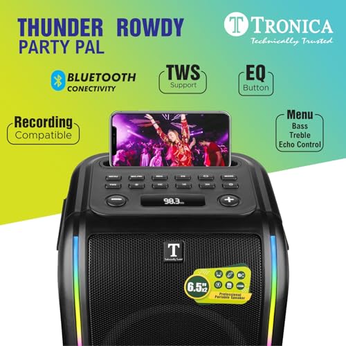 TRONICA Store TRONICA 6.5" Thunder Rowdy PartyPal 50W Speaker - Image 6