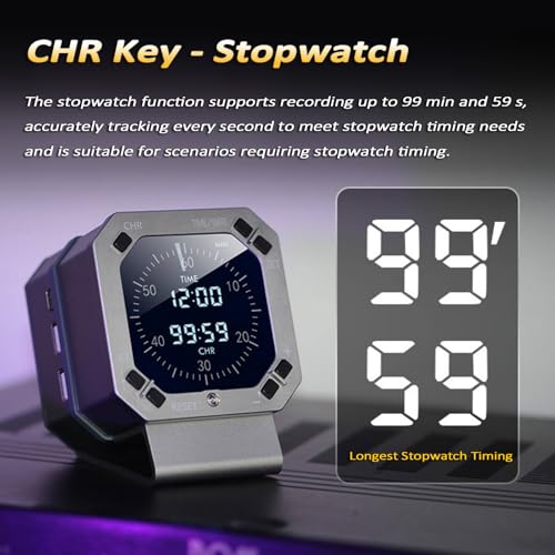 Reloj de instrumentos de avión para escritorio con brillo inteligente y alarma 3
