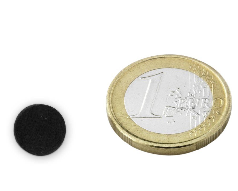 20 x Ferrite Disc Magnet Ceramic Round Magnet Ø 10.0 mm x 3.0 mm Y30 - holds 250 g - 20 Pieces - Magnetic Discs