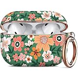 Happypapa Stylish Pattern Case Designed for Apple AirPods Pro, Elegant Floral Airpods Pro Case for W