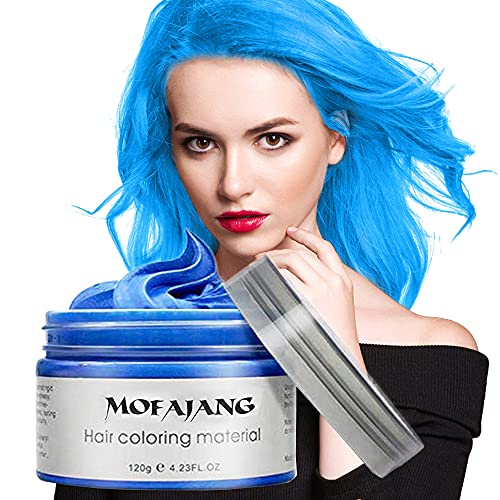 Hair Color Wax for Cosplay, Temporary Hair Color Hairstyle Cream Pomades Instant Wash Out Wax for Parties for Men & Women