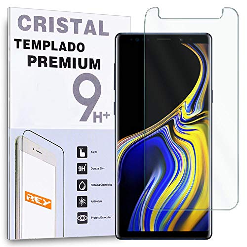 REY Protector de Pantalla para Samsung Galaxy Note 9, Cristal Vidrio Templado Premium