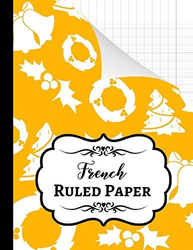 French Ruled Paper: Seyes Grid / Grand Carreaux / Christmas Themed A4 Notebook / Journal / Sheets, For French Calligraphy And Cursive Writing Practice image 3