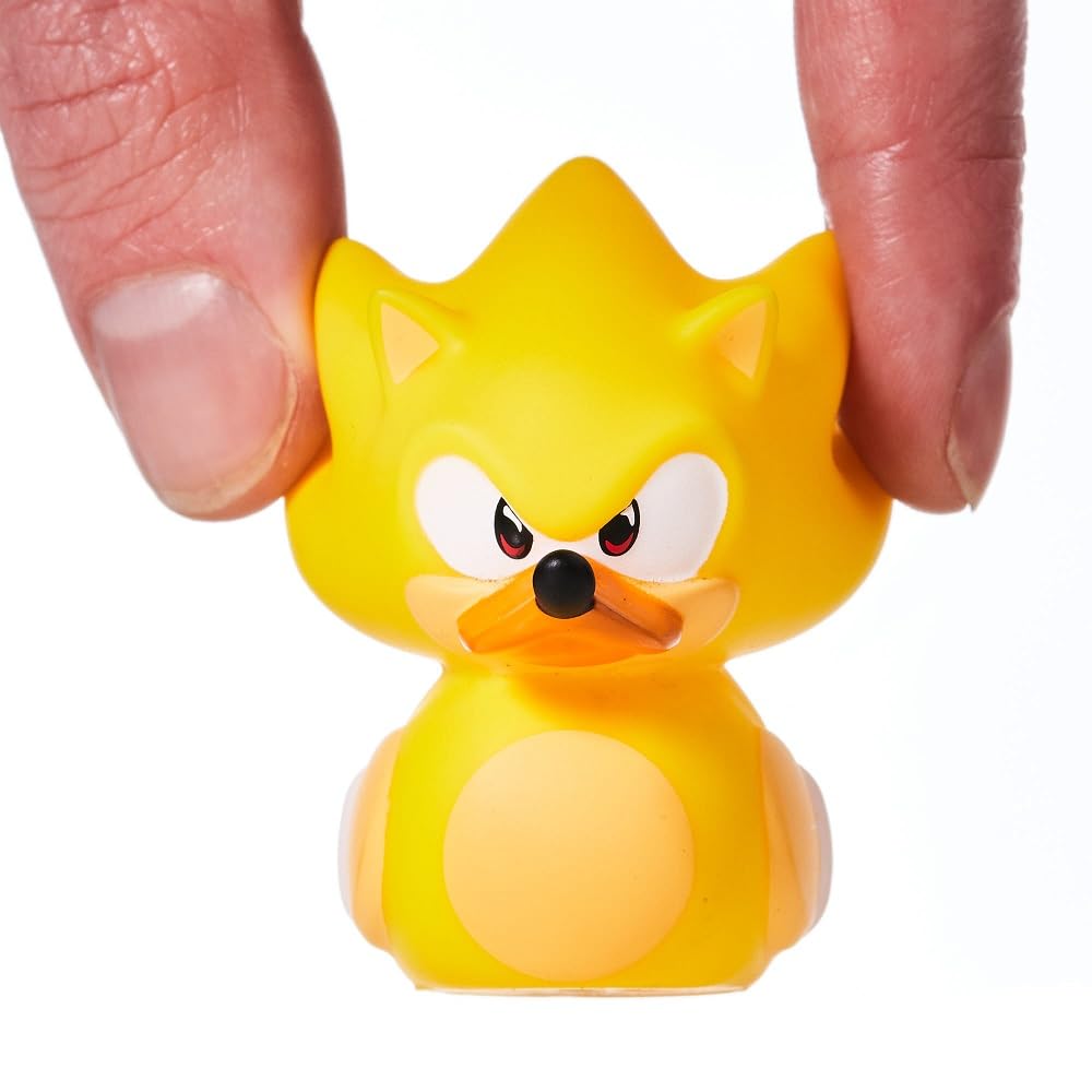 TUBBZ Mini Super Sonic Collectible Vinyl Rubber Duck Figure - Official Sonic the Hedgehog Merchandise - Kids TV, Movies & Video Games - Image 3