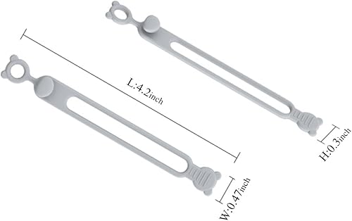 Miniatura 6 de 24 bridas de silicona reutilizables, organizador de cables, artículos esenciales de viaje, organización de cocina y oficina (negro)