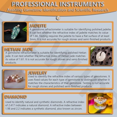Réfractomètre numérique pour bijoux outil d'identification pierres précieuses - 4