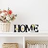 Wooden Free Standing HOME Spring Sign with Bee Rustic Farmhouse Decor for table top wall tray Shelf and Fireplace Adorable wooden Summer Decoration for Entry Way