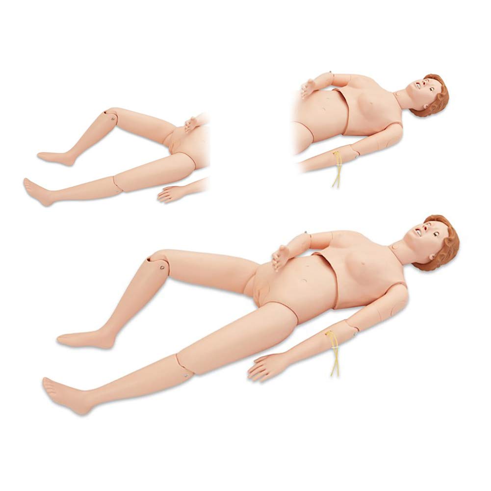 Maniquí Modelo Humano Anatómico para Formación Médica de Enfermería, Mujer, Tamaño Natural