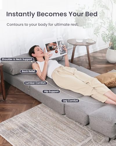 Listado y reviews de Futon gris para oficina en casa los mejores 10. 6 Imagen adicional