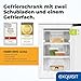Exquisit Gefrierschrank, Tiefkühlschrank, 85 Liter, 3 Schubladen, Energieklasse C, 4-Sterne-Gefrierfach, Gefireschrank klein, GS581-051C weiß