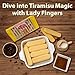 Savioardi, Mont Blanc Lady Fingers for Tiramisu, Old World Champagne Finger Biscuits, All-natural, Classic Italian Sponge Fingers Cookies for Tiramisu Cake, Low Fat, 7 Oz (Pack of 4)