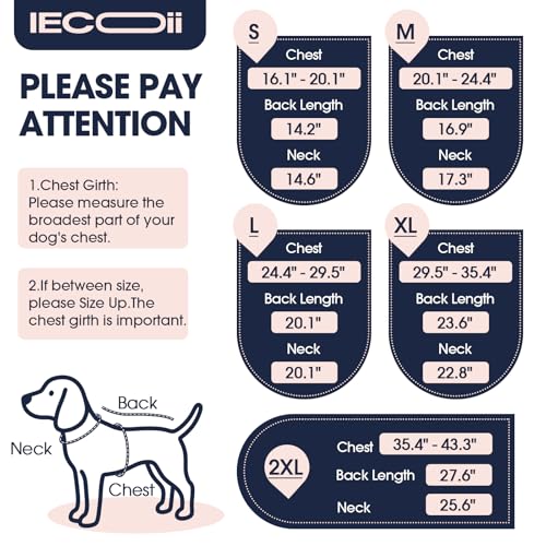 IECOii Adjustable Dog Calming Shirt,Anxiety Vest for Small Dogs Calm Suit for Dogs Soft Dog Anxiety Relief Jacket Lightweight Dog Coats for Stress Relief Thunderstorm Vet Visits(DarkGray,S) - Image 5