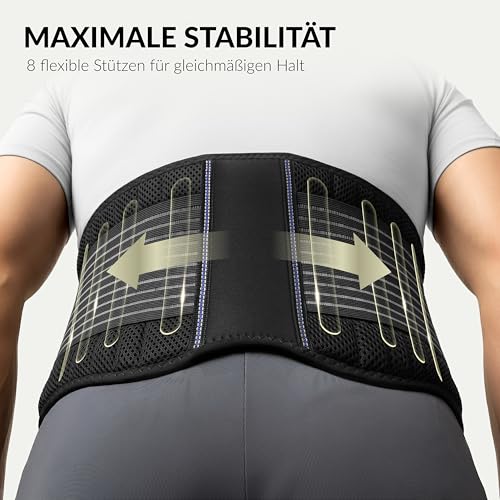 BraceUP Rückengurt, Rückenstützgürtel - Atmungsaktive Rückenbandage Herren und Damen, Rückenstütze… – Ansicht 2