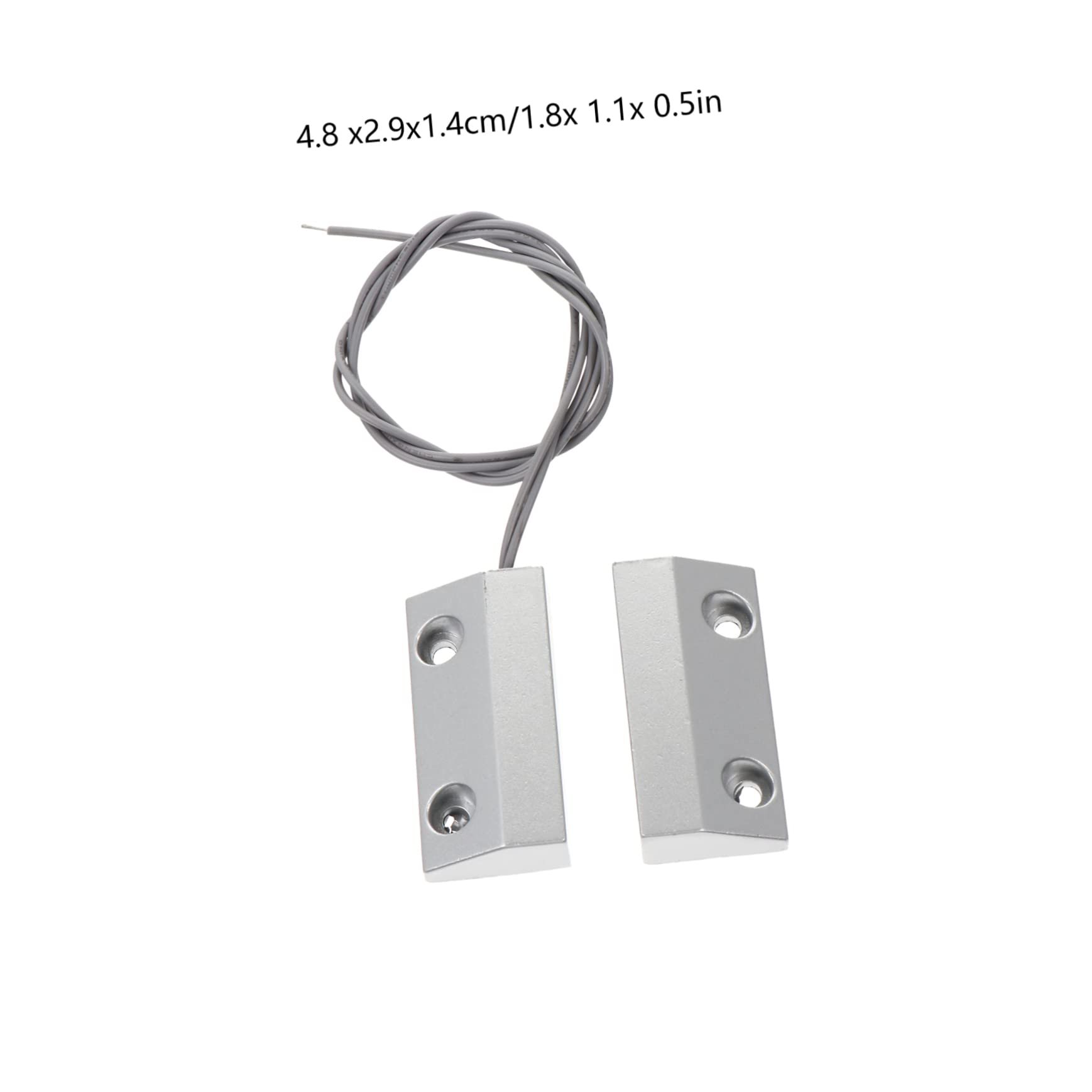 3juegos Sensor De Alarma De Puerta Imán De Zinc De Seguridad Para Puertas De Enrollar y Ventanas Sistema De Alarma Para Fábricas y Tiendas Nc y Función De Conducente