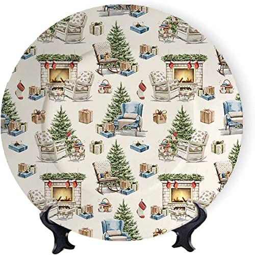 VBTGVE Dekorative Wandteller für Weihnachten, 20,3 cm,...