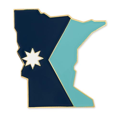 PinMart State Shape Flag Lapel Pin