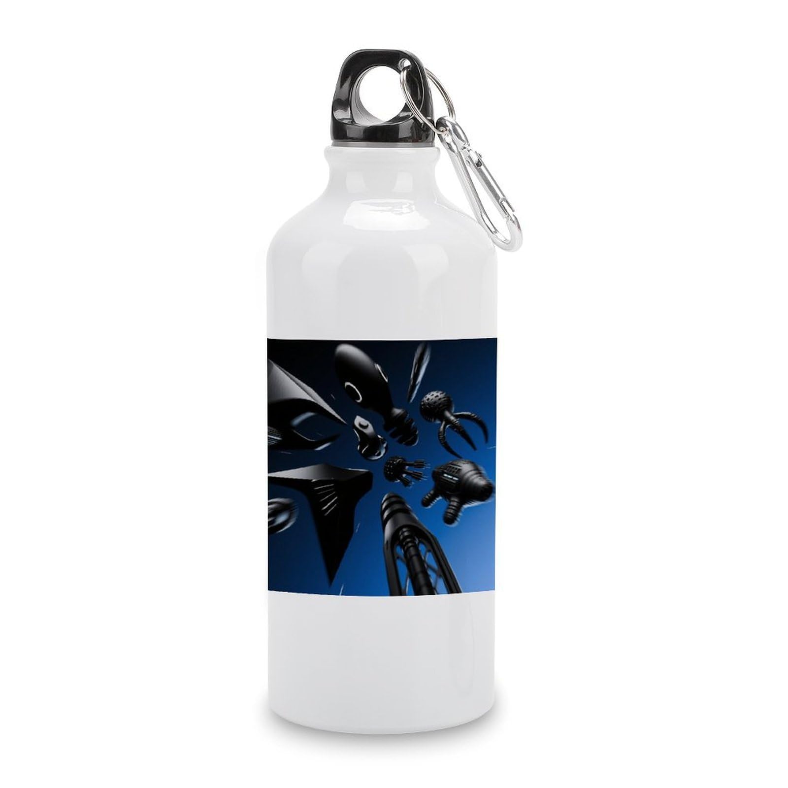 Fekiloot Style Geometry Aluminum Water Bottle Travel Tumbler Reusable Lightweight Outdoor Sports Water Bottles For Gym Sports Camping Hiking Fishing600ml