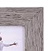 Malden International Designs 2330-57 Rustic Fashion Wide Linear Graywash Wooden Picture Frame, 5x7, Gray