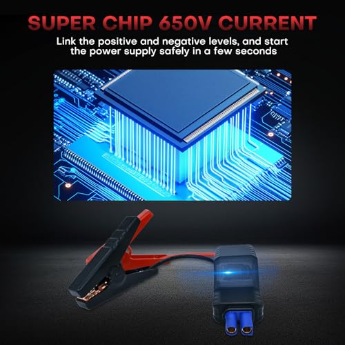 Image of Smart Jump Starter Clamps,EC5 Heavy Duty Jump Starter Automotive Booster Clamp Cables Replacement Alligator Clamps with Intelligent