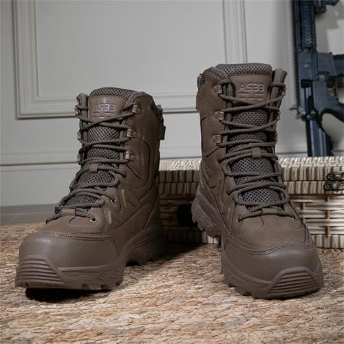Men's Lightweight Tactical WorkMilitary Combat Motorcycle Boots 7 Inch Army Desert Jungle Hiking Boots3