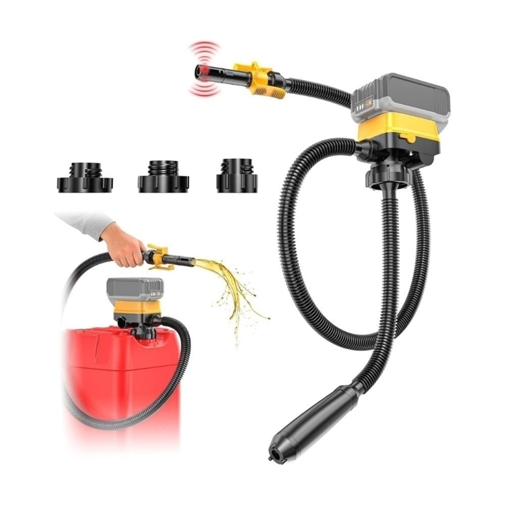 Bomba de Transferencia de líquido inalámbrica con Apagado automático, Bomba eléctrica a Prueba de Fugas de 3,2 GPM for batería de 18 V y 20 V
