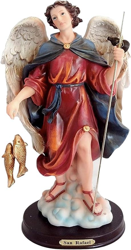 San Rafael - Figura religiosa de 8 pulgadas Saint RapahelF disponible en Yaxa Colombia