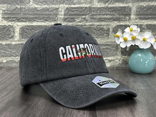 Image of California Bear Republic Baseball Cap for Men and Women | California Pride, Classic Baseball Cap Design, Detailed Embroidered Finish, Comfortable Adjustable Fit