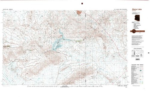 Alamo Lake Arizona 1:100,000-scale Topographic USGS Map: 30 X 60 Minute Series (1979)