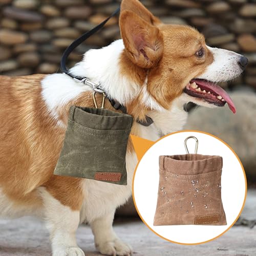 SOGHO Hunde Leckerlitasche,2 Stück 12cm*12cm Leckerlitasche Für Hunde,Futterbeutel,Leckerlibeutel Für Hunde,Leckerlitasche,Futterbeutel Hund Leckerli-Taschen Für Welpen Zum Hundetraining