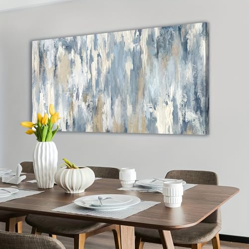 Tableau abstrait moderne decoration murale grand format salon maison - 4